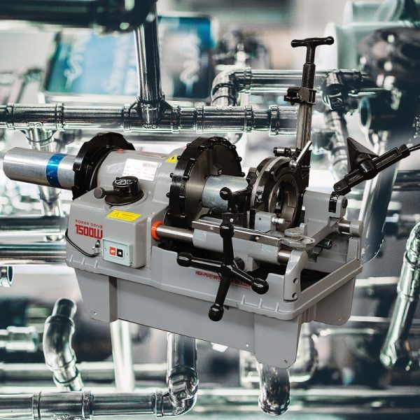 Máquina de rosqueamento de tubos com motor de indução de 1500 W