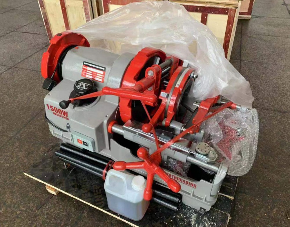 Máquina de rosqueamento de tubos com motor de indução de 1500 W