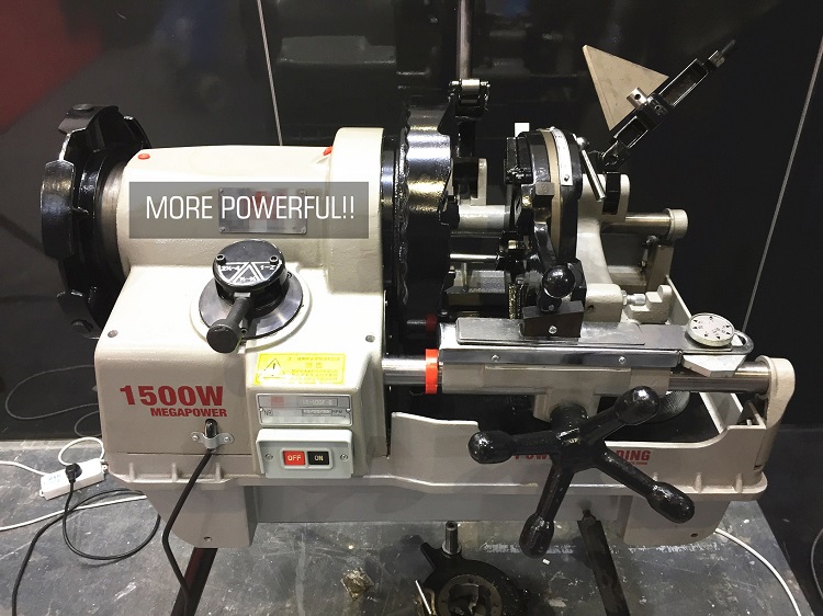 Máquina de rosqueamento de tubos com motor de indução de 1500 W