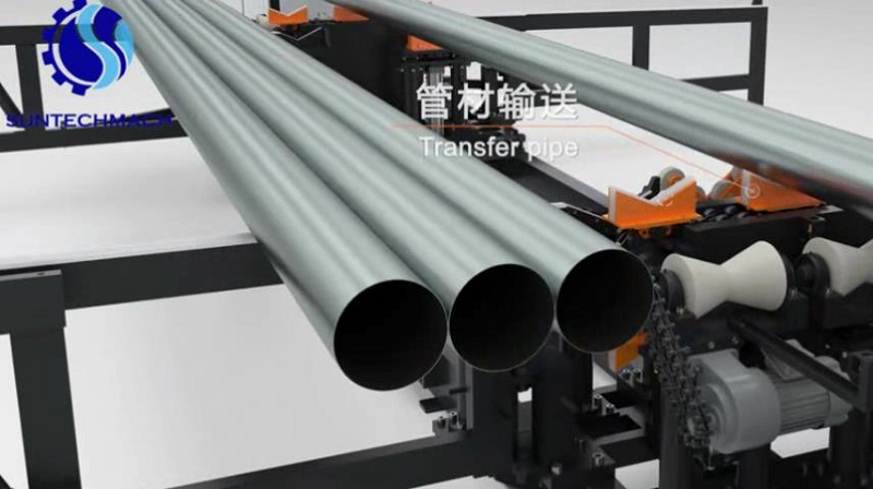 Automatic pipe grooving machine
