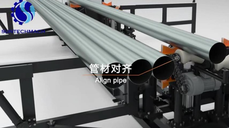 Automatic pipe grooving machine