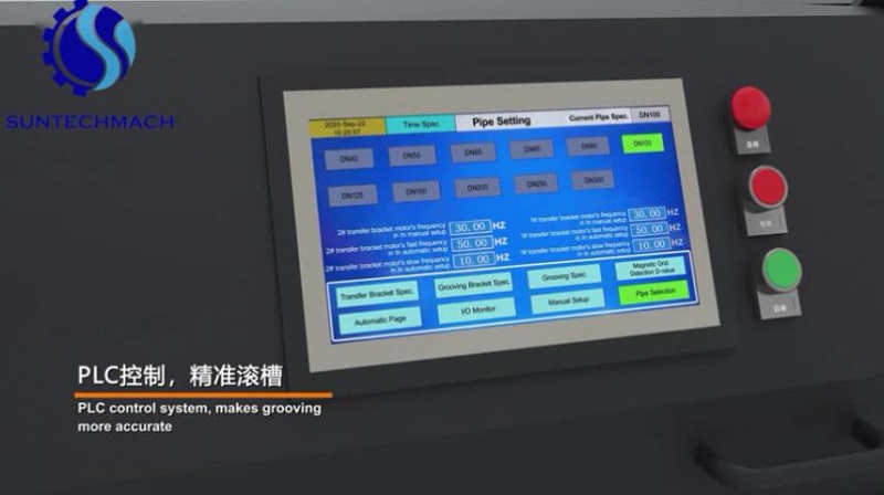 Automatic pipe grooving machine