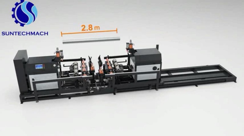 Automatic pipe grooving machine
