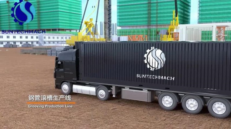 Automatic pipe grooving machine