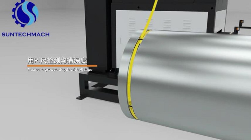 Automatic pipe grooving machine