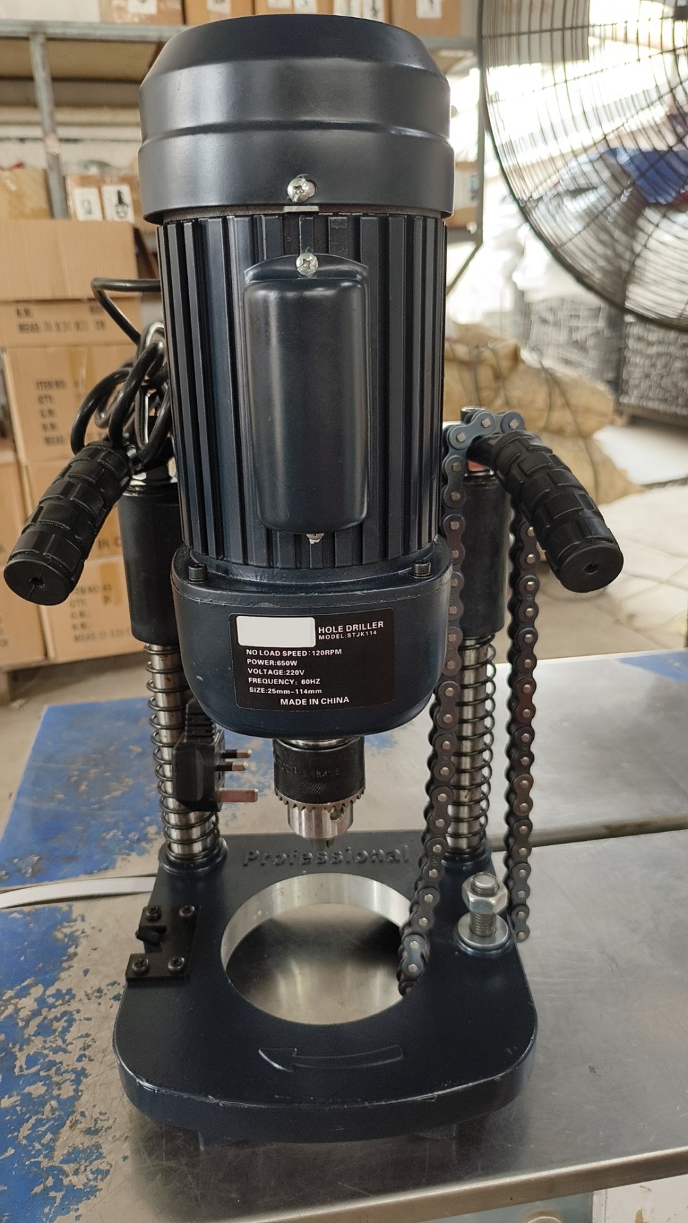 Economic pipe hole driller 114mm