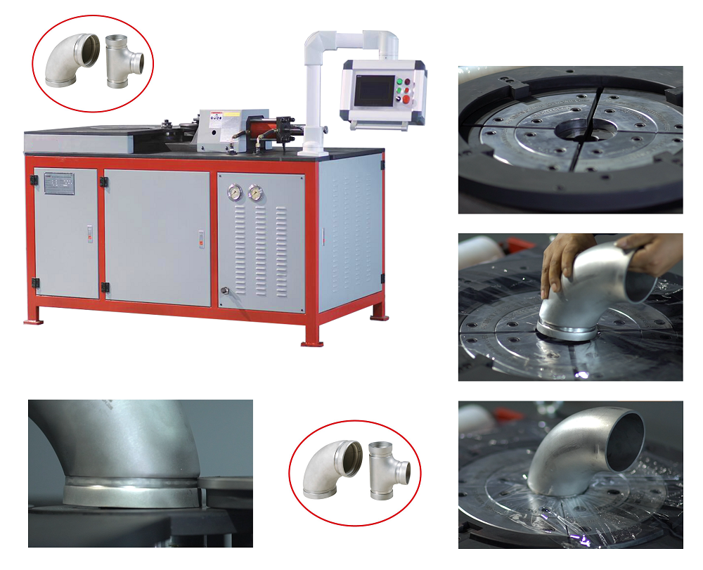 Elbow Pipe Fitting Grooving Machine