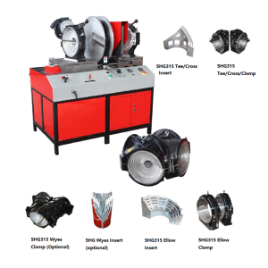 Elbow and tee pe pipe welding machine