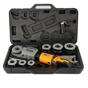 Hand-held pipe threading machine 11-R die head compatible