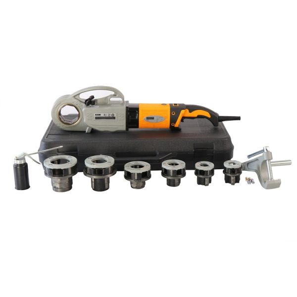 Hand-held pipe threading machine 11-R die head compatible
