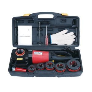Hand hold portable pipe threader