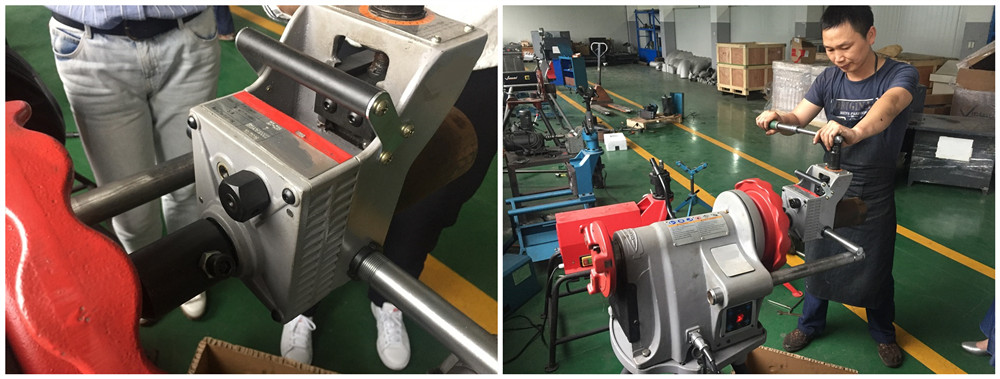 Manual pipe grooving machine