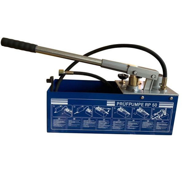 Manual pipe test pump