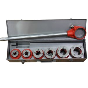 Manual ratchet threader interchangeable with 12R RIDGID dies