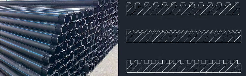 PE pipe threading machine