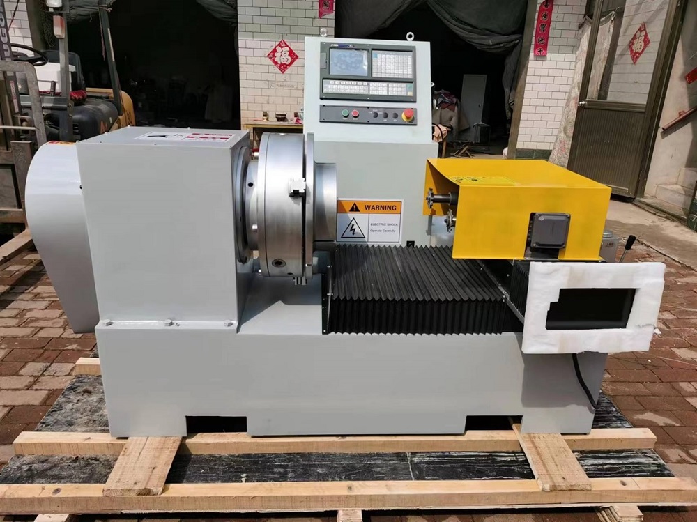 PE pipe threading machine