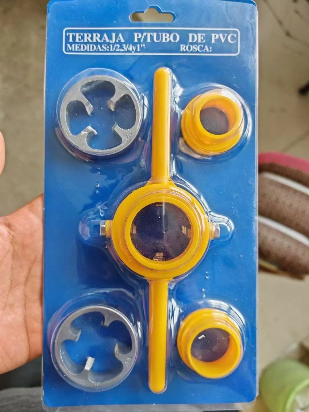 PVC pipe threader plastic tube manual threading tool