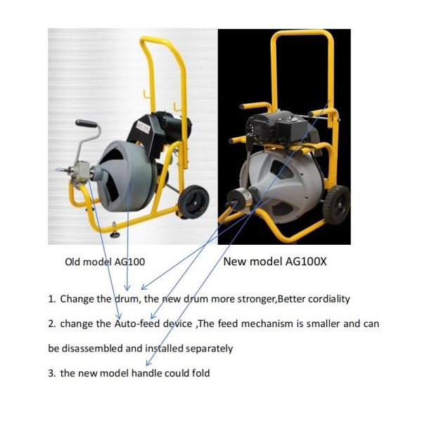 Pipe drain cleaner RIDGID K-400 cable compatible