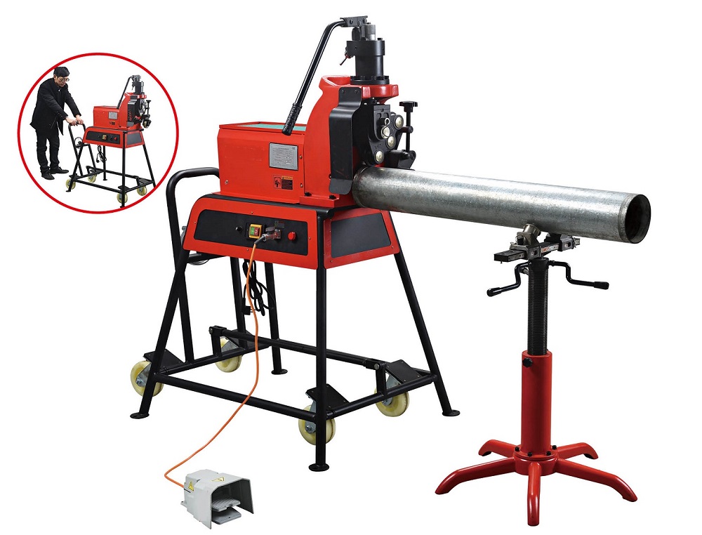 Pipe roll grooving machine