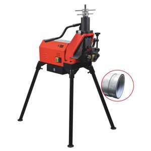 Plastic-lining steel pipe grooving machine