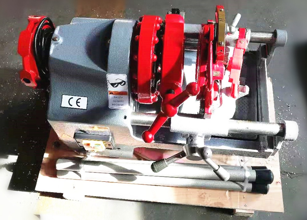 Round bar and pipe 2 in 1 threading machine M10-M33