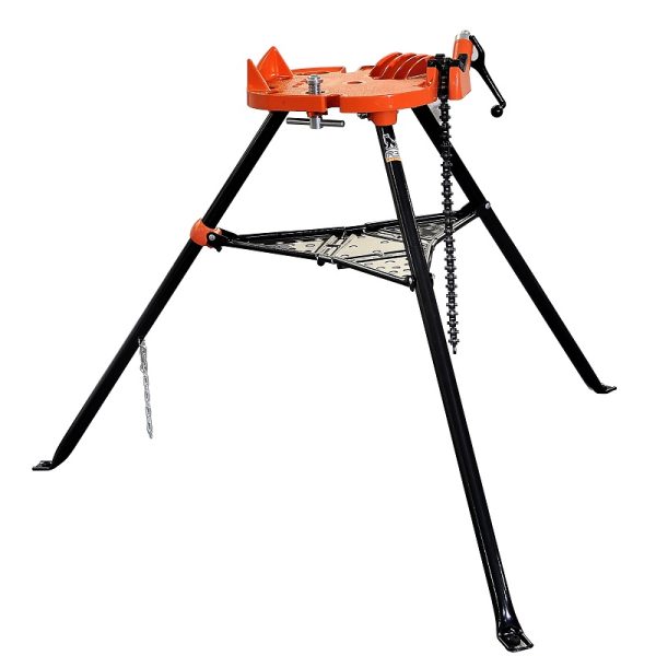 Tri-stand chain pipe vise 1/8"-6"