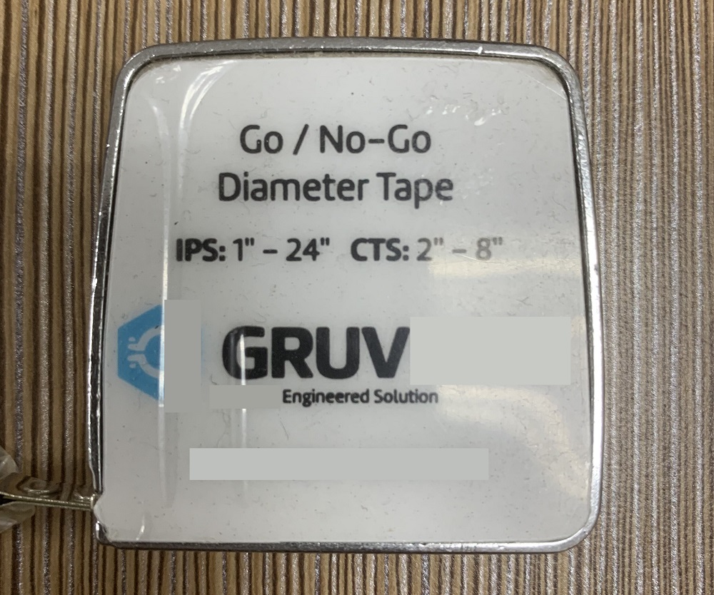 π ruler pipe groove measuring tape