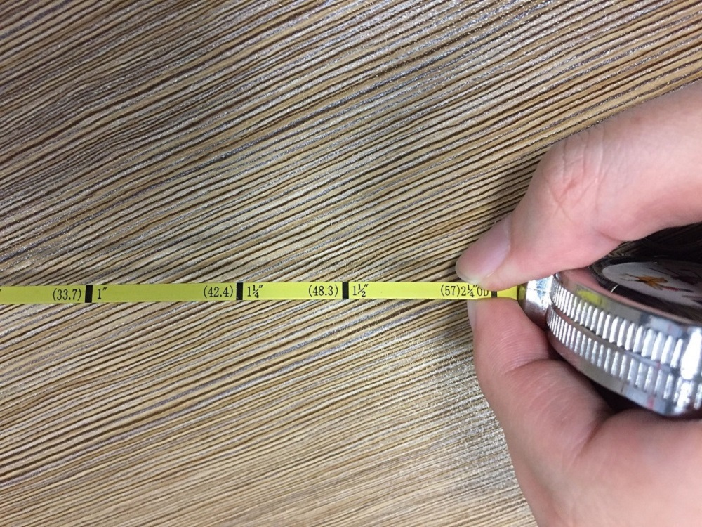 π ruler pipe groove measuring tape